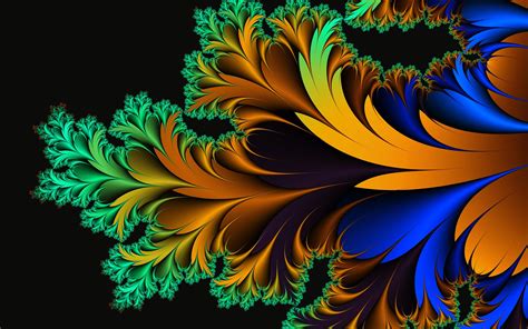 Abstract Art Background Colorful Colors Flowers Glowing