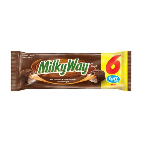 Milky Way Milk Chocolate Fun Size Candy Bars 6 Ct Shop Candy At H E B