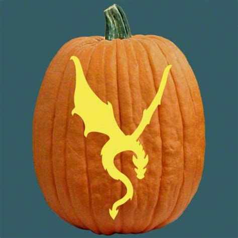 20 Dragon Pumpkin Carving Template