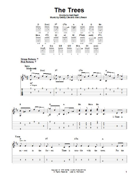 Check spelling or type a new query. The Trees by Rush - Easy Guitar Tab - Guitar Instructor