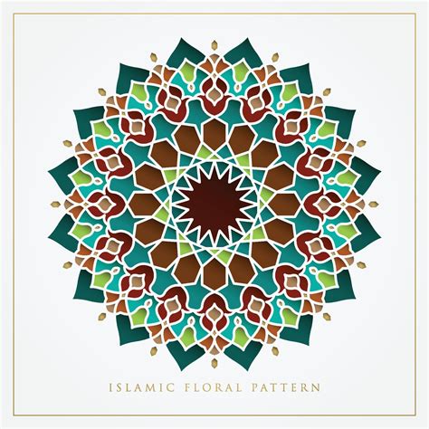 islamic floral pattern round mandala arabic indian islamic ottoman ornament floral pattern