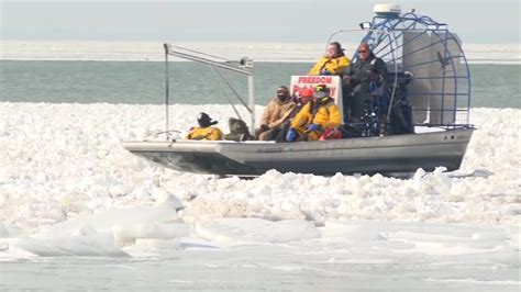 Nearly 150 Ice Fisherman Stranded After Ice Breaks On Lake Erie Near