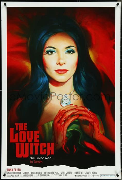 4z1018 Love Witch 1sh 2017 Robinson In Title Role As Elaine Vintage Style Art