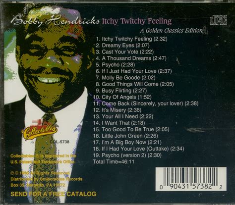 Bobby Hendricks CD: Itchy Twitchy Feeling (CD) - Bear Family Records