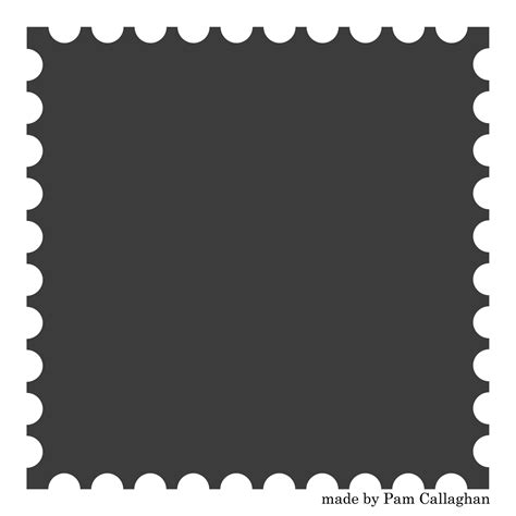 Ideas For Scrapbookers New Postage Stamp Template
