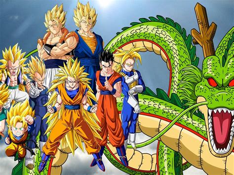 The Dragon And Gohan Characters Are All Together