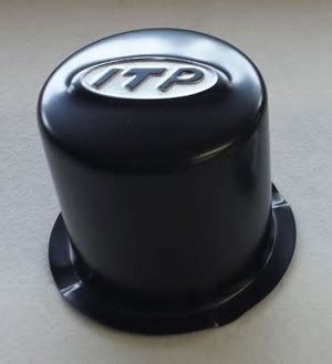 ITP Black Center Caps for ITP Delta Steel Wheels