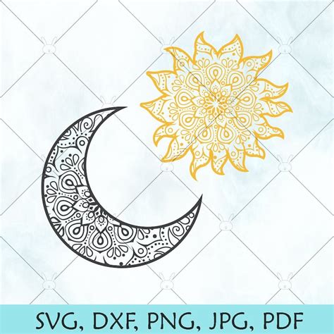 Sun And Moon Mandala Svg Free Ideas Easy To Edit