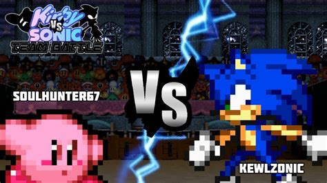 Kirby Vs Sonic Team Battle Soulhunter67 Vs Kewlzonic Youtube