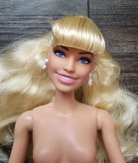 Barbie Movie Nude Doll Blond Hair With Bangs Articulated