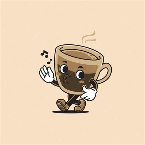 Premium Vector Espresso Coffee Cartoon Coffee Character