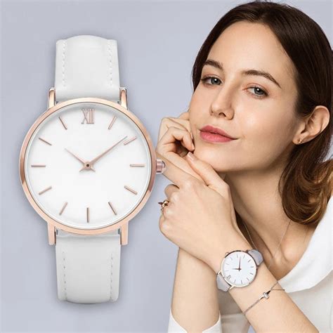 2019 relojes para mujer moda de lujo simple banda de cuero casual reloj de pulsera de cuarzo