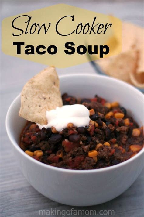 Stir in chili powder and oregano. Taco Soup | Homemade soup recipe, Crockpot recipes easy ...