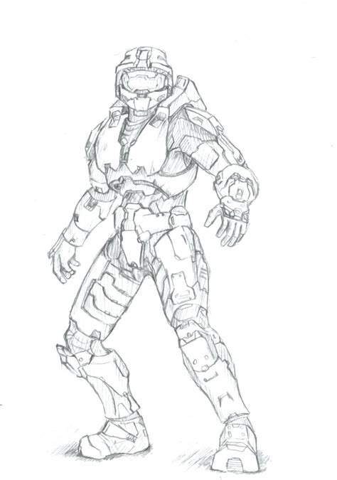 how to draw master chief step by step how to draw master chief from halo in step by step