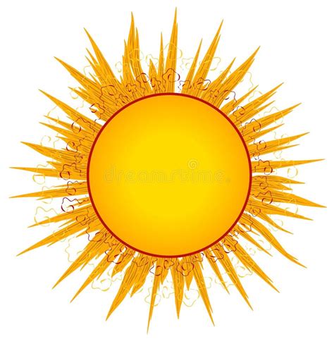Arte O Insignia De Clip De Los Sunrays De Sun Ilustración Del Vector