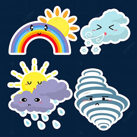 20 The Most Popular Cute Weather Stickers For 2021 Find Art Out For