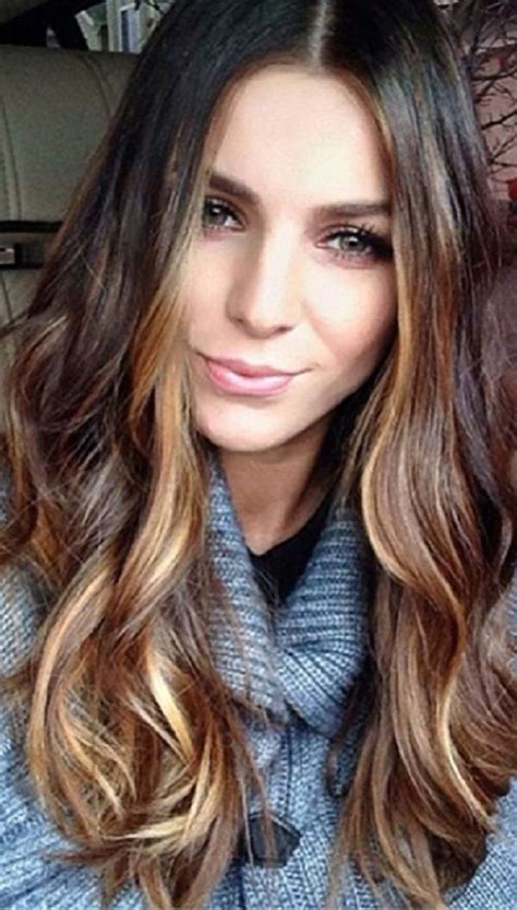 Brown Hair With Caramel Highlights And Lowlights Fall Hair Color For