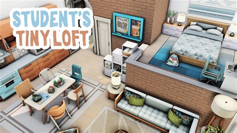 Students Tiny Loft The Sims 4 Apartment Renovation Speed Build