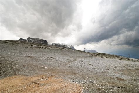 Premium Photo Stone Slope In Dolomites Mountains