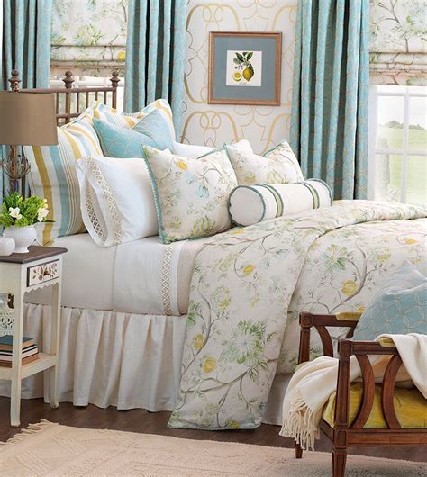 Eastern Accents Filly White Bolster Bed Linens Luxury Duvet Cover