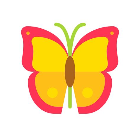 Butterfly vector, tropical related flat style icon - Download Free