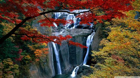 Download Waterfall Autumn Wallpaper 1920x1080 Wallpoper 442481