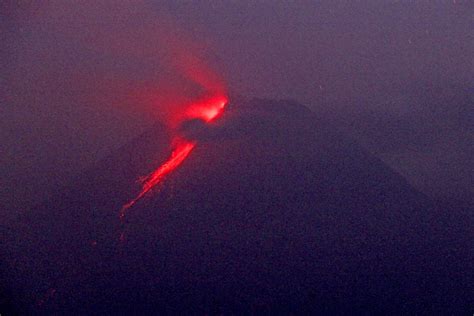 Lava Streams From Indonesias Mount Merapi In New Eruption