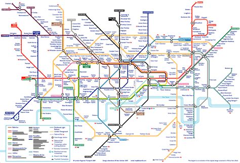 150th anniversary of the London tube map Ulaşım