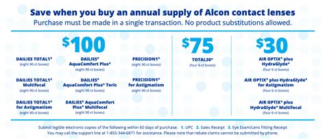 Alcon Rebate Online Save On Contacts Contacts Compare