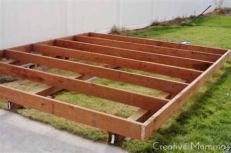 Creative Mommas: Build a Foundation for a Shed