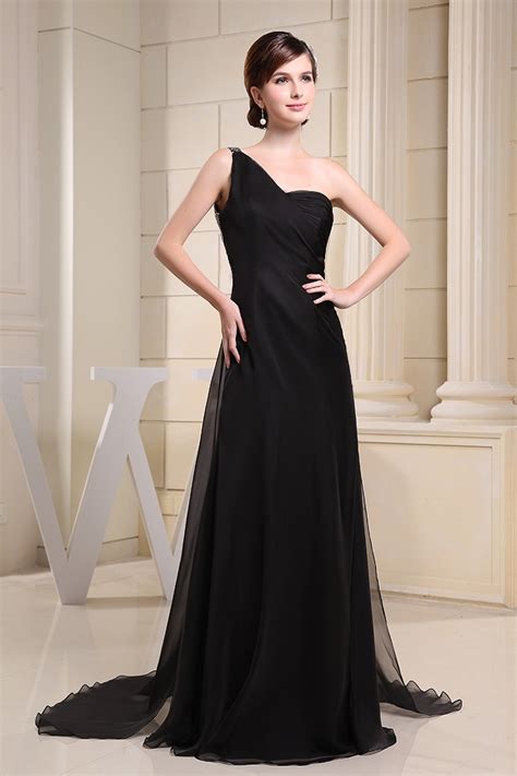A Line One Shoulder Floor Length Chiffon Evening Dress With Sequins Op3044 146 9