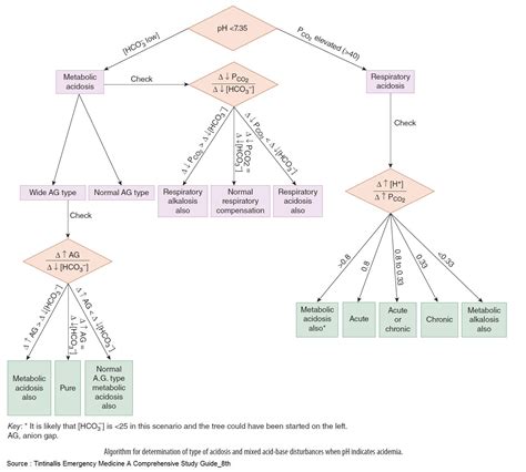 Algorithm For Determination Of Type Of Acidosis And Grepmed