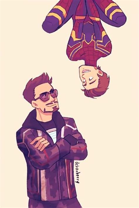 Irondad And Spiderson One Shots Marvel Drawings Marvel