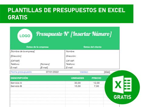 Plantillas De Presupuestos En Excel Descarga Gratis