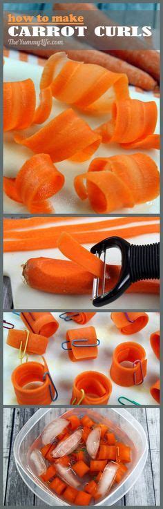 Carrot Curls Recipe Food Garnishes Food Carving Food
