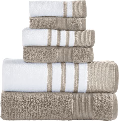 Buy Modern Threads 6 Piece Set 2 Bath Towels 2 Hand Towels 2