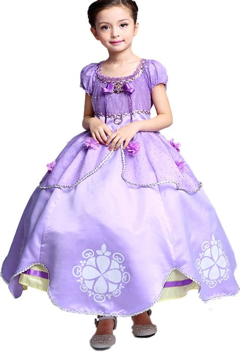Buy Cuteme Little Girls Princess Sofia Costume Dress Up Cosplay Fancy