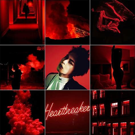 Xiumin Red Aesthetic Photographic Prints By Oreokitkat