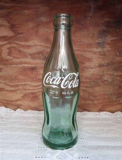 Items Similar To Vintage Coca Cola Glass Bottle Coke Green Glass