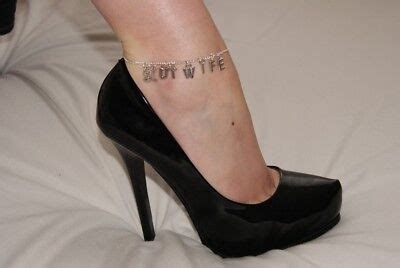 Premium Slutwife Anklet Ankle Chain Jewelry Fetish Cuckold Bbc Queen