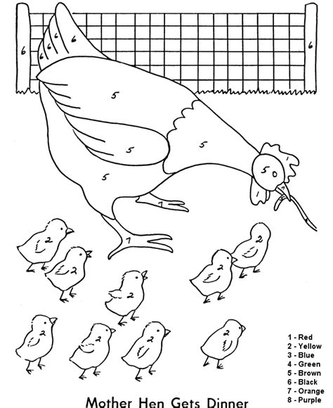 Warna bunga mawar yang sering dikirim suami ternyata ada maknanya lho, bun. Warna ikut nombor - Ayam - Gambar Mewarna