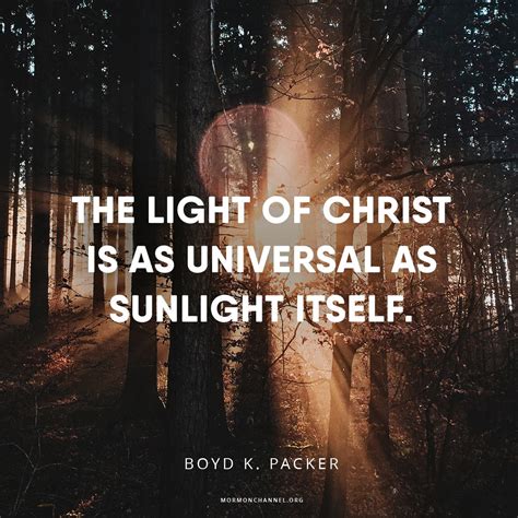 The Light Of Christ Is Universal Lds Quotes Church Quotes Gospel Of