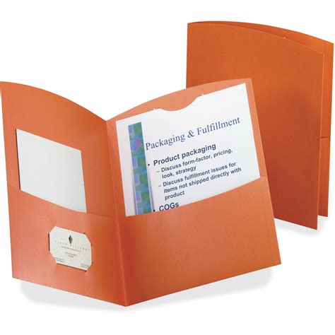 Tops Oxf5062580 Oxford Contour Twin Pocket Folders 25 Box Orange