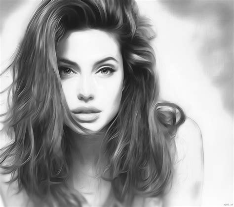 Angelina Jolie Sketch By Gseth On Deviantart