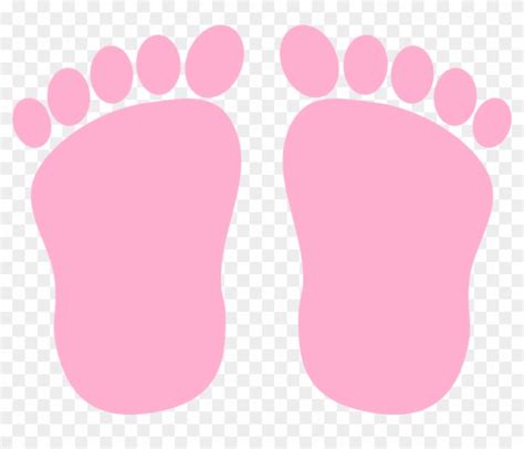 Free Footprint Clip Art Pink Baby Feet Clipart Nohatcc