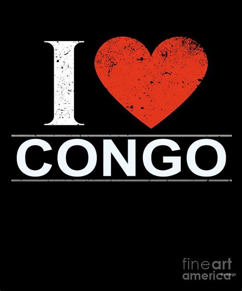 I Love Congo Digital Art By Jose O Fine Art America