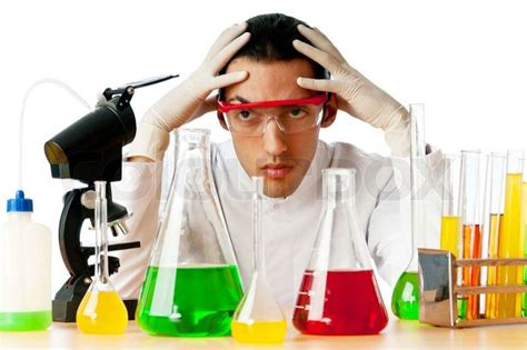 Student Working In The Chemical Lab Stock Photo Colourbox