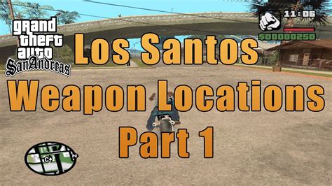 GTA San Andreas Weapons Locations Map