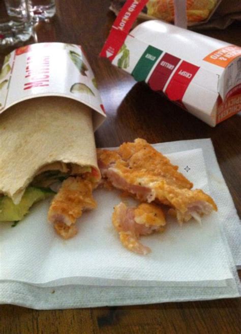 Raw chicken carries the greatest risk as stores sometimes keep it displayed unproperly or for too long. 'I'm Not Loving It': Woman Is Served Raw Chicken At McDonald's