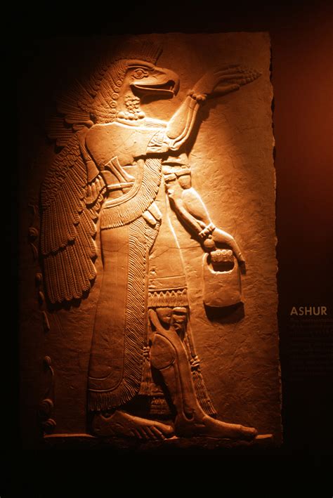 Ashur The Leading Assyrian Deity In 885 B C Symbolizes That Culture